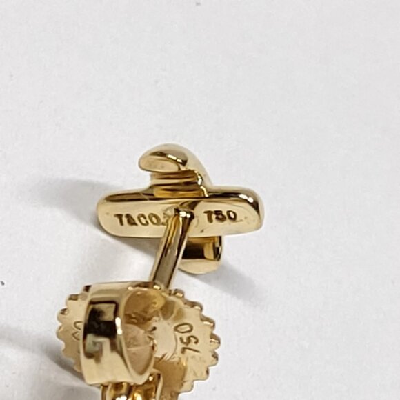 Tiffany and Co. Pierced Earring Signature X Gold 549-052925 - Picture 5 of 9